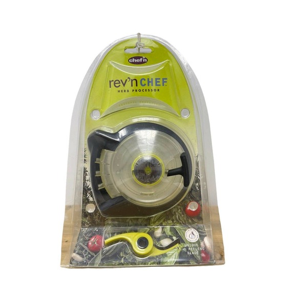 Chef'n Rev'n Chef Herb Food Processor Pull Cord Spin NEW - Picture 2 of 6